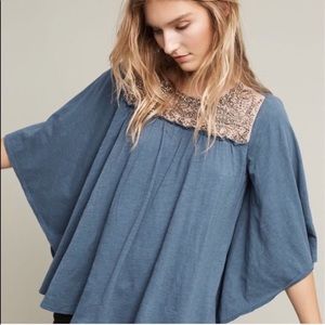 Anthropologie deletta Josephine dolman beaded top